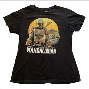 Star Wars The Mandalorian Men’s Medium M Black T-shirt Fifth Sun